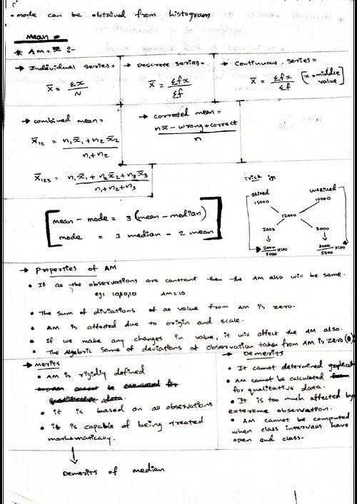 central tendency Statistics one pager just started to make short notes 