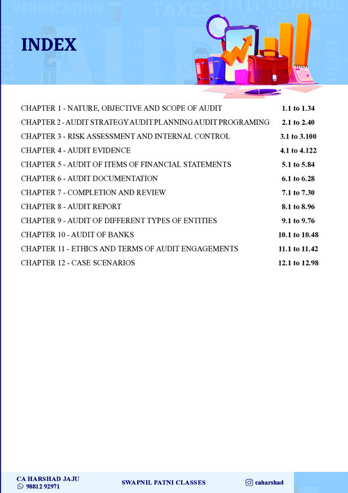 Ca Inter AUDITING &ETHICS Super Notes By Ca Harshad Jaju 