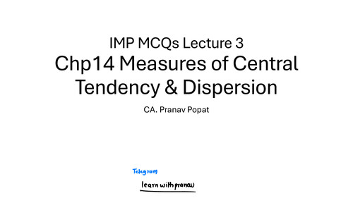 Imp MCQ of quantitative aptitude ch 14 by pranav popat sir 