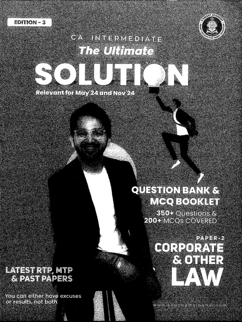 CA Shubham Singhal Sir's Corporate and Other Laws Question Bank