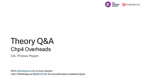 Costing Theory Q &A Chp 4