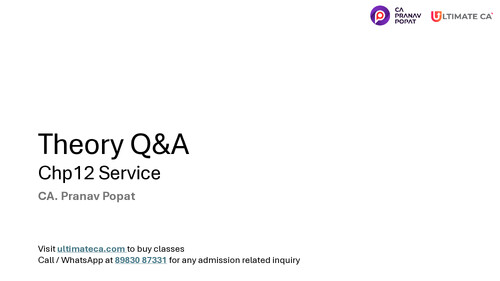 Costing Theory Q &A Chp 12