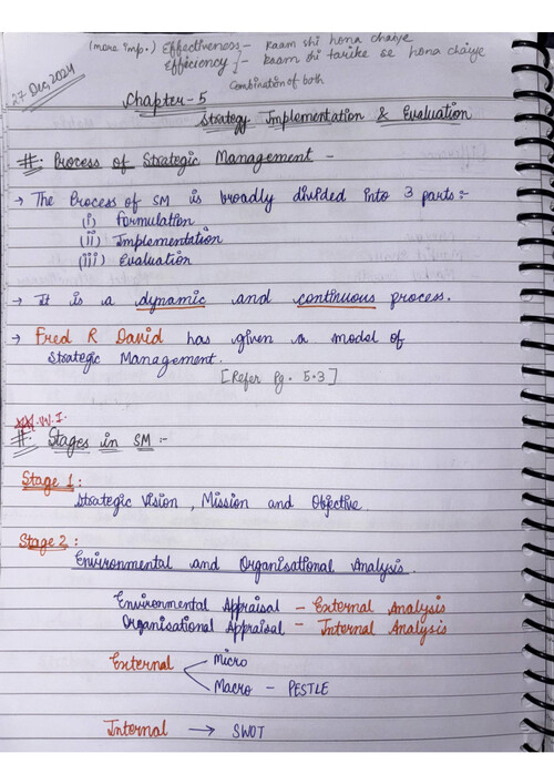 Sm chapter 5, handwritten notes