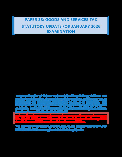 IDT (GST) Amendment For Jan 2026 ✅