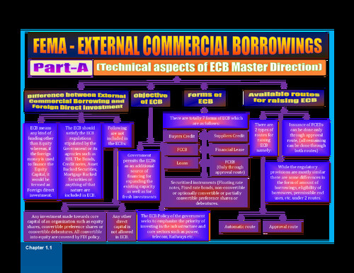 CA Inter - Corporate & other laws : FEMA Chart Book