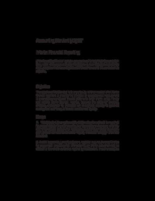 CA Inter - Advanced Accounting: AS-25 Bare Standard
