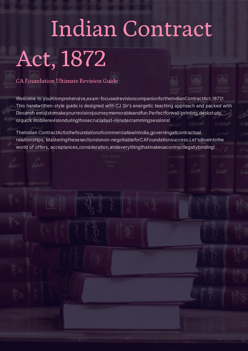 ICA,1872 ONE SHOT NOTES (Exam-focused)
(Ignore small errors)