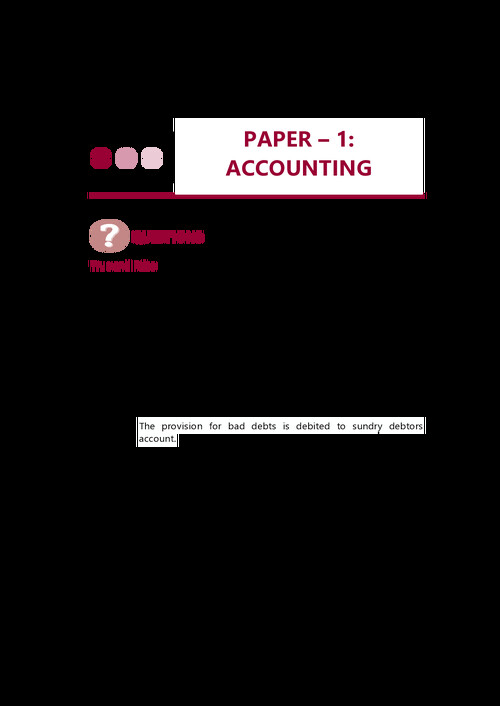 CA FOUNDATION ACCOUNTS 
JANUARY 26 RTP