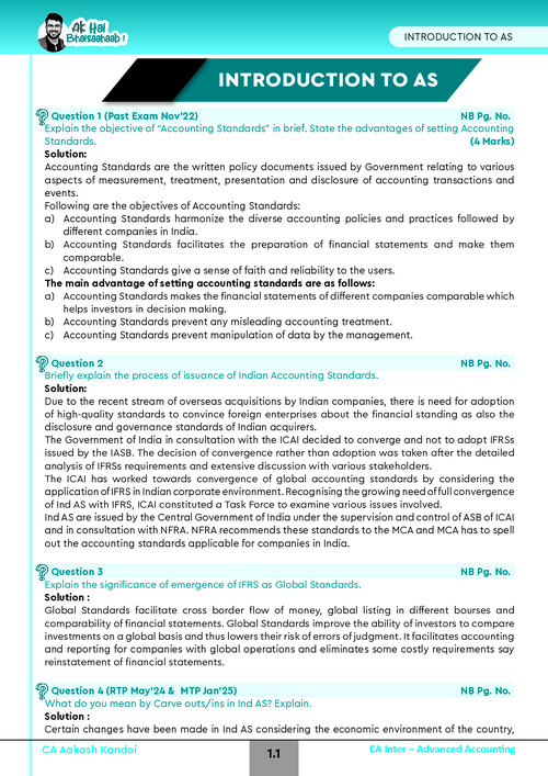AAKASH KANDOI NEW UPDATED QUES BANK INTRODUCTION TO AS 