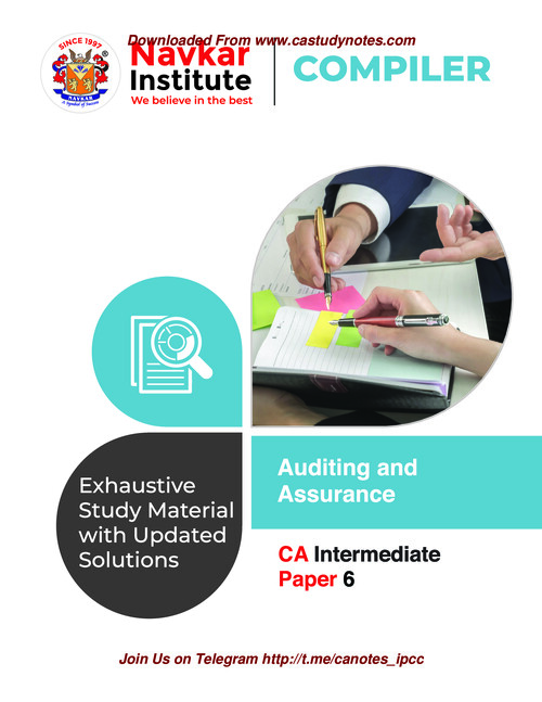 CA inter Audit compiler
Most IMP collection of questions and answers.
For Jan 26 or onwards.