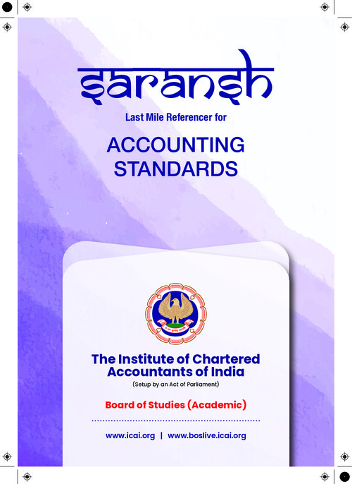 Adv Accounting - ICAI SARANSH
All Accounting Standards Summary & Chart Book
#Easy for Revision 