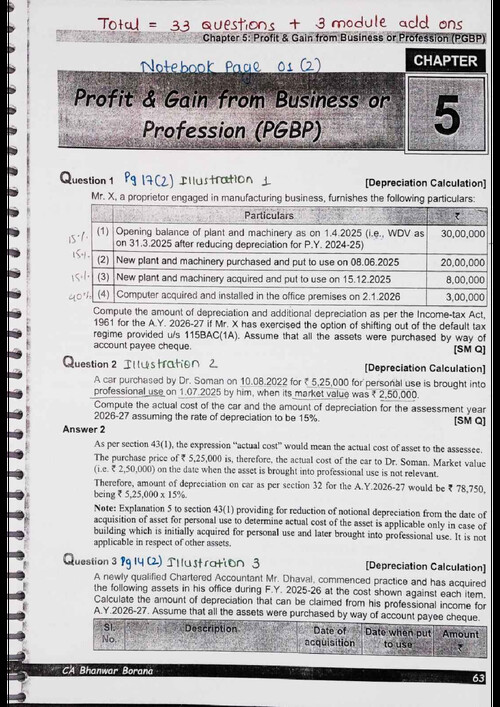 PGBP Question Book (by BB Sir) for May 26.