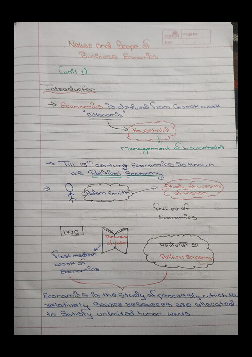 Economic chapter 1
Easy language 