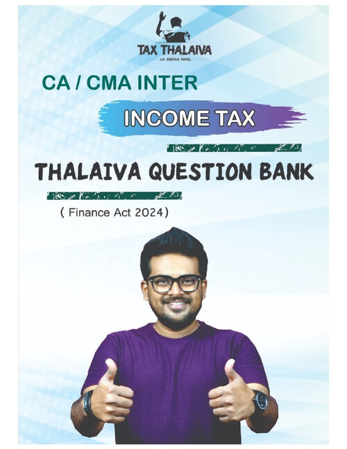 Income tax question bank CA INTER