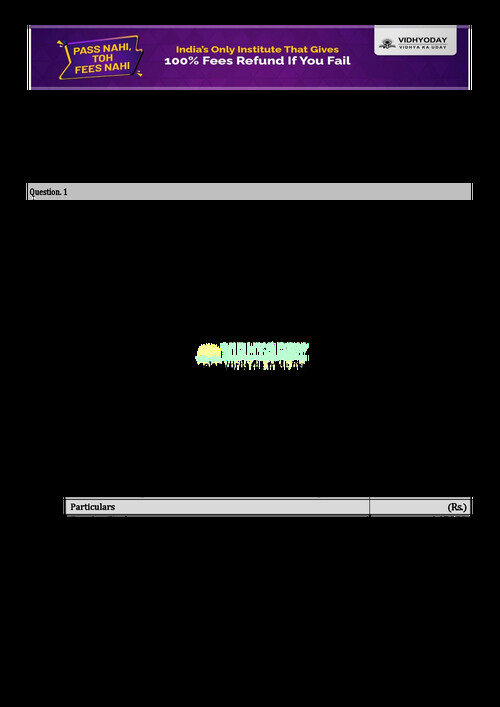 Accounting Test paper