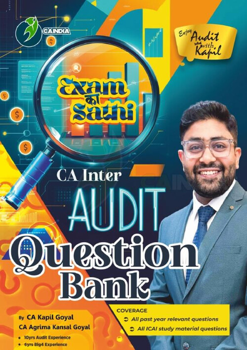 Free Question bank by CA Kapil Goyal sir 
Telegram: https://t.me/CAKapilGoyalAuditNotes
From here you can download the PDF 

Daily Revision Lecture : https://youtube.com/live/VY-P8E6DAMI?feature=share

Also Kapil sir has conducted daily writing practice thats also free available on Telegram