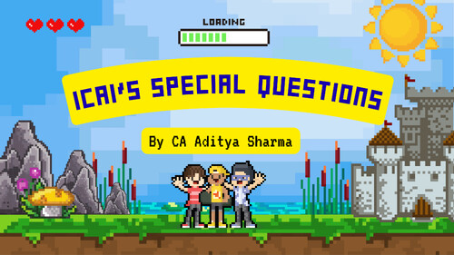 Icai's 100 special question business economics by ca aditya sharma sir