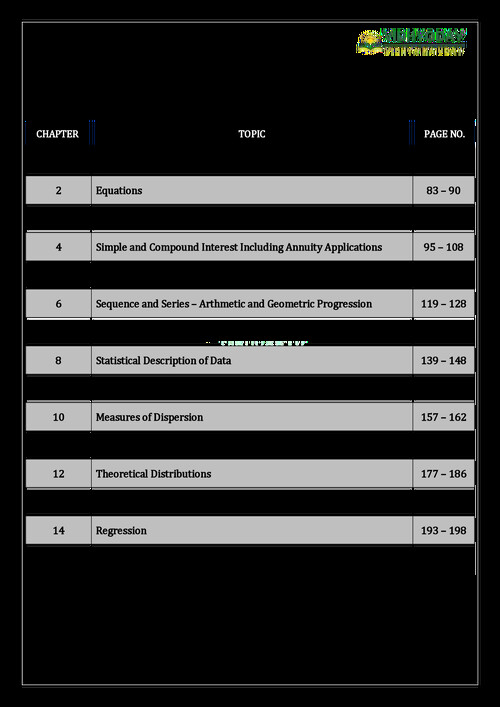 CA FOUNDATION QUANTITATIVE APTITUDE 