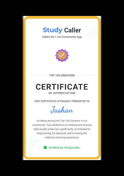 Got a certificate by studycaller
For being in the top 100 creators