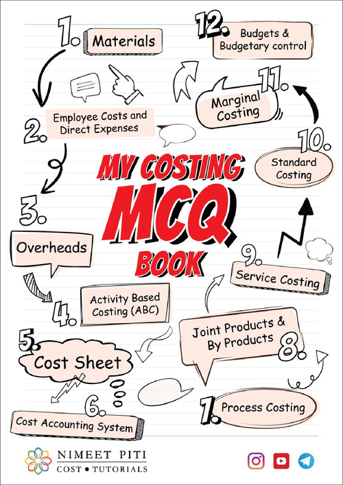 Costing MCQ Book - CA Nimeet Piti 
All the Chapters covered !!