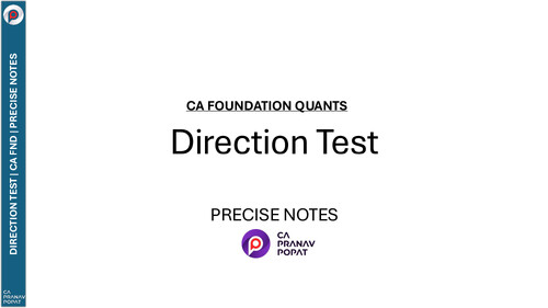 Direction Test.. 
Notes.. 
PYQ.. 