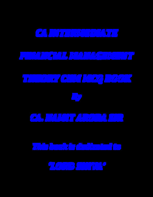 FM Theory Book - Namit Arora 
Best Conceptual Notes with MCQ's