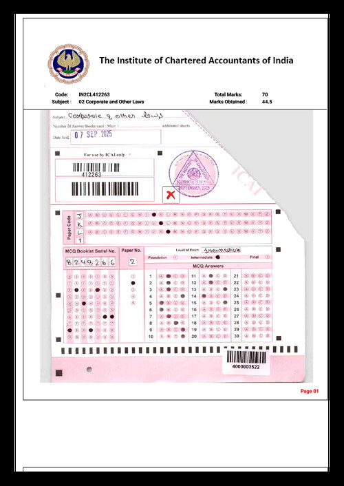 Corporate Law - Certified Copies 
AIR 1 from Sep 25 Attempt 