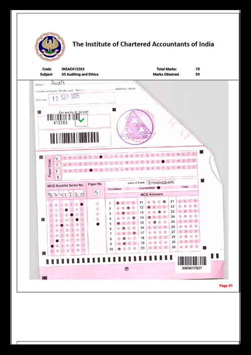 Auditing - Certified Copies 
AIR 1 from Sep 25 Attempt 