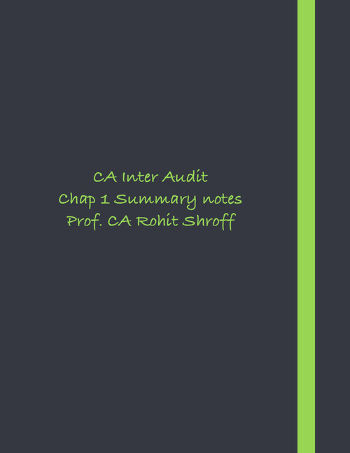 Audit chapter 1