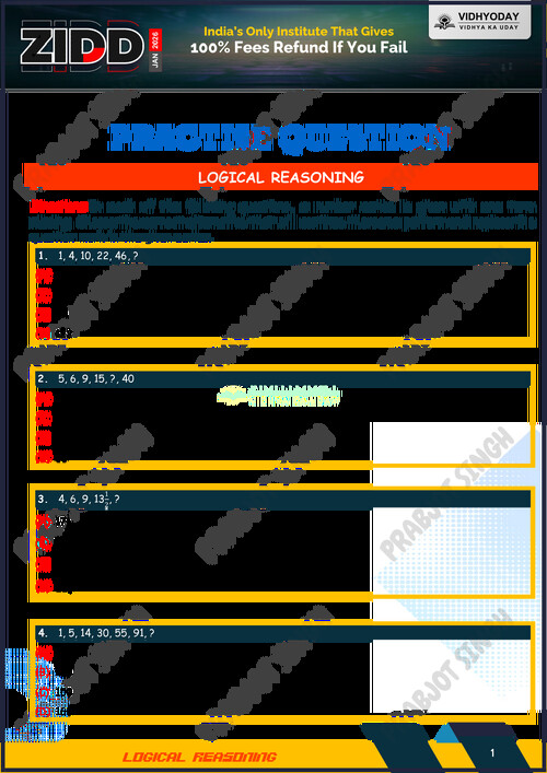 All PYQs Covered - Quantitative Aptitude
LOGICAL REASONING