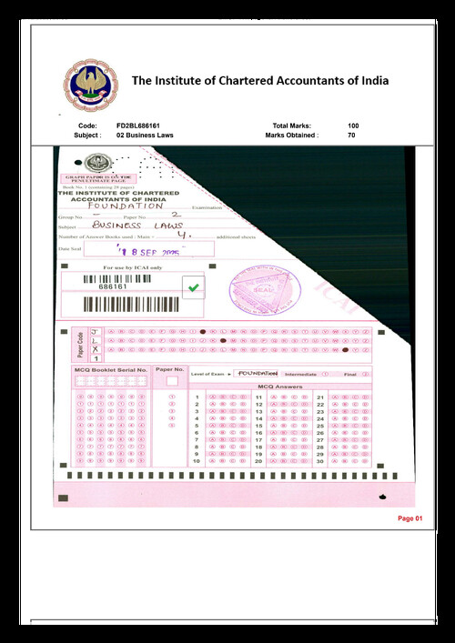 Sept. 25 - AIR 8 - Law Answersheet  - 72 Marks