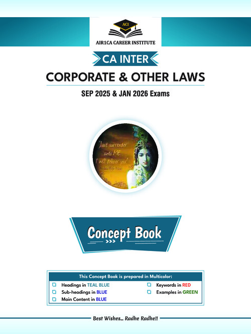 Corporate Law Concept Book - AIR1CA
Best Conceptual Notes 