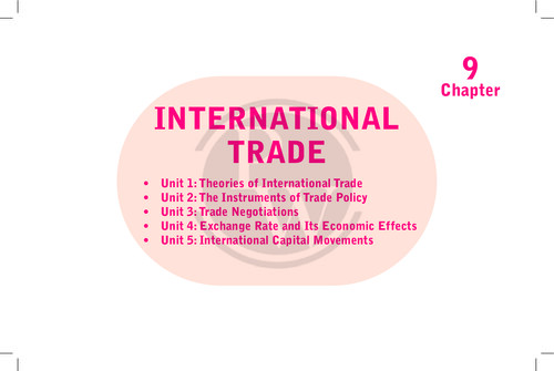 Short notes eco. International trade 