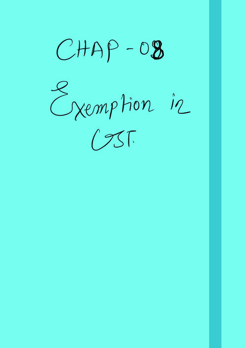 Exemption summary by Vishal sir 