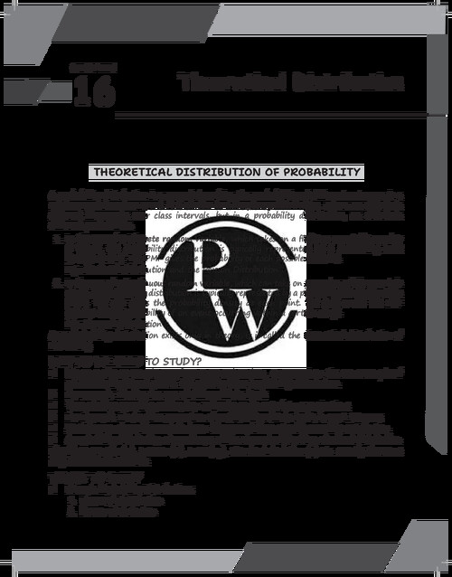 Pw theoretical distribution detailed notes 