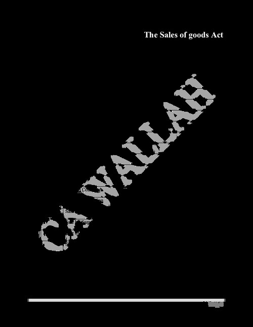 Business law question bank..  chapter sales of goods act by kunal mandhania (pw)