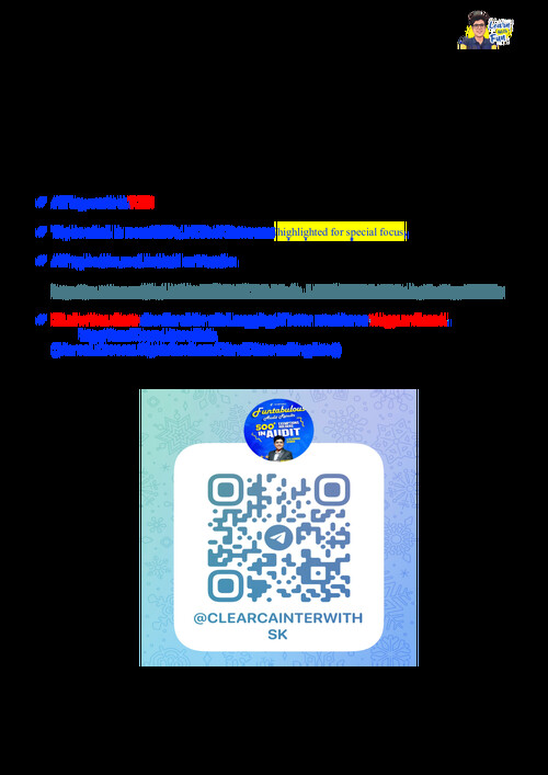 This pdf contains audit of items of FS notes from CA Shubham Keswani sir 