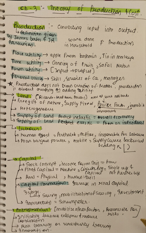 Ch 3 handwritten notes.... For revision