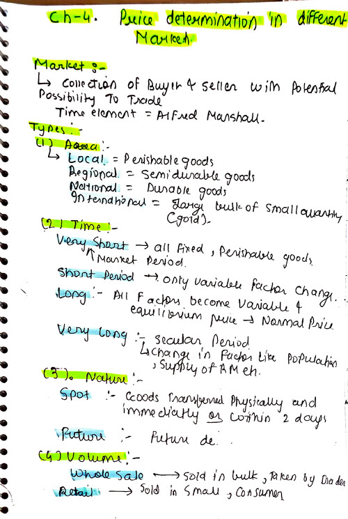 Ch 4 revision notes ... Handwritten 