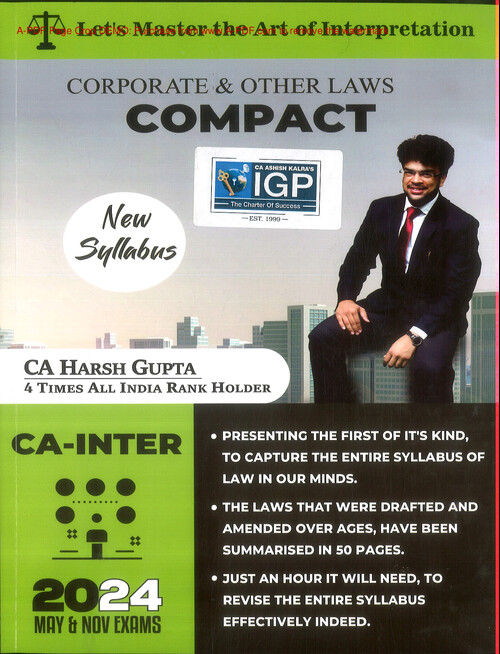 Law Compact Book - Harsh Gupta
Last minute Revision Notes 