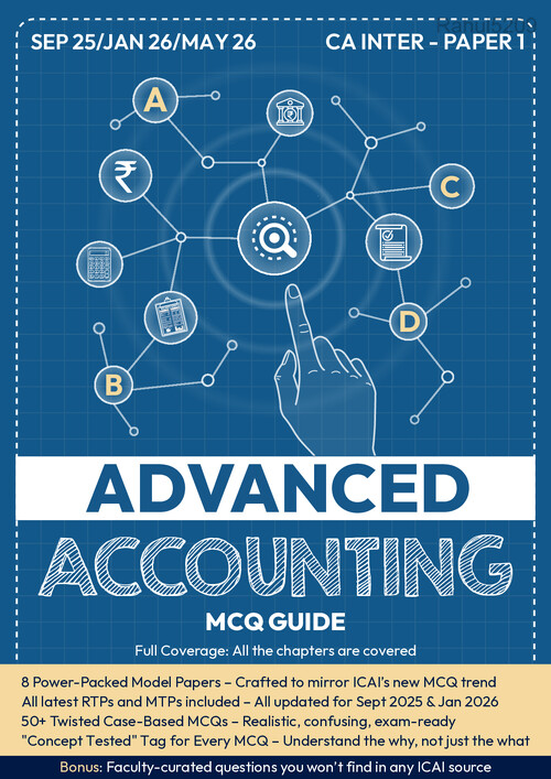 One-Stop Solution for "Advanced Accounting" Case-Based and Individual MCQs.

Covering All Recent and Past PYQ,MockTest,RTP