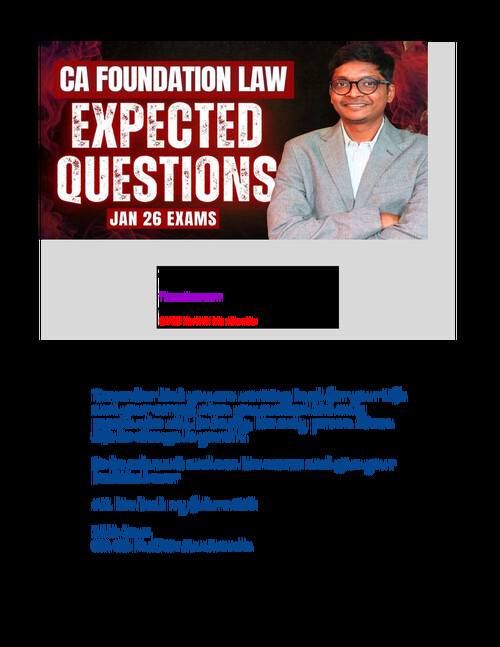 Business law 
Main topics for jan 26 