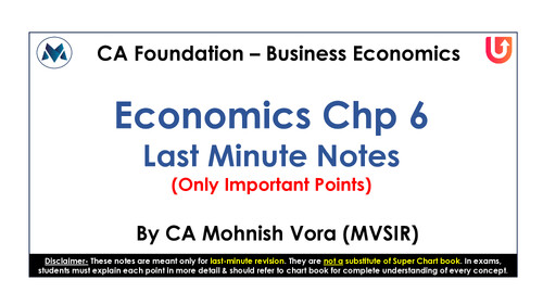 Paper 4 business economics Last time quick rivision notes 
