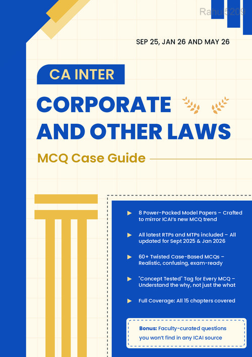 PAPER 2 - MCQ BOOKLET JAN 26 AND ONWARDS

Covering PYQs,RTPs,MTPs.