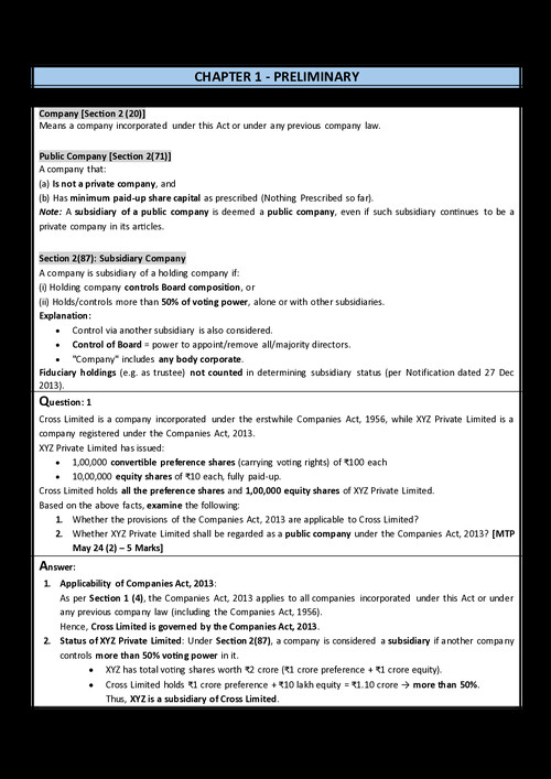 Exam day law wisdom session by CA CS Arjun Chhabra for Jan 26. Must read topics. 