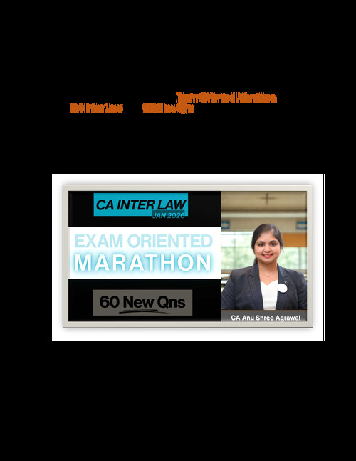 Law LDR questions by CA Anushree Agrawal for Jan 26 .