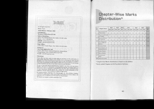 Business economics SCANNER FOR CA FOUNDATION 
