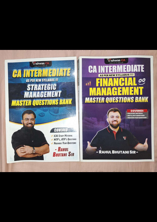 Rahul Bhutani - Viswas CA - FM SM book physical copy - Concept book and Question bank

@2️⃣0️⃣0️⃣ per book
Call or WhatsApp ➕9️⃣1️⃣7️⃣8️⃣7️⃣4️⃣2️⃣0️⃣0️⃣6️⃣0️⃣6️⃣