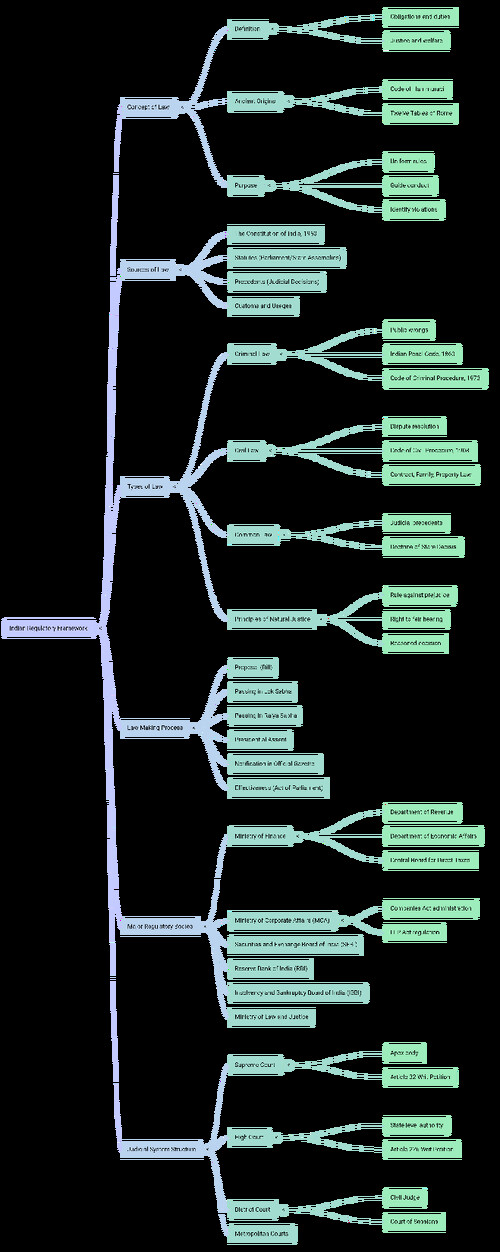 Ca foundation Law Summary Mind Maps (all chapters)