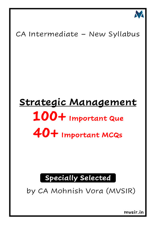 SM 100 Important Questions - MV SIR 
Exam Oriented Questions